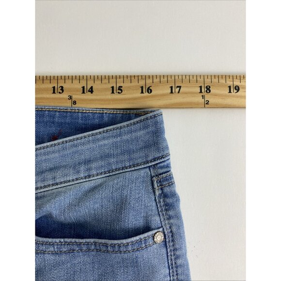 Talbots Womens Jeans Adult Size 12 Slim Ankle Light Wash Stretch Casual 5 Pocket - Picture 11 of 11